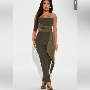Olive green jumpsuit